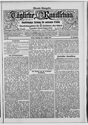 Tägliche Rundschau on Aug 2, 1910