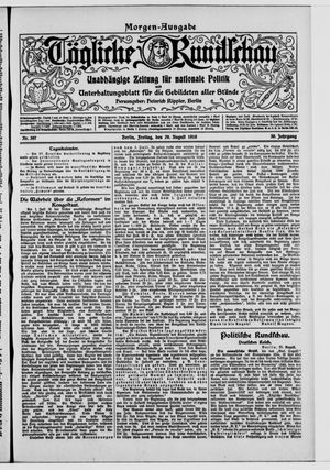 Tägliche Rundschau vom 26.08.1910