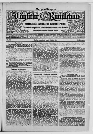 Tägliche Rundschau vom 08.10.1910