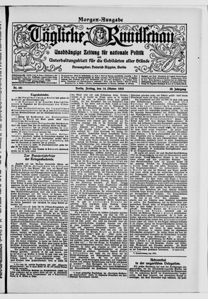 Tägliche Rundschau vom 14.10.1910