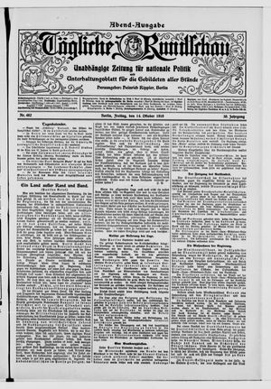 Tägliche Rundschau vom 14.10.1910