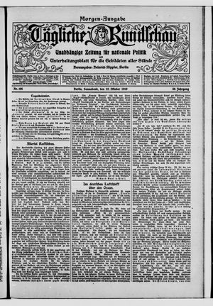 Tägliche Rundschau vom 22.10.1910