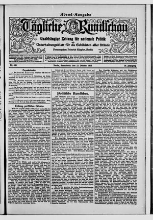 Tägliche Rundschau vom 22.10.1910