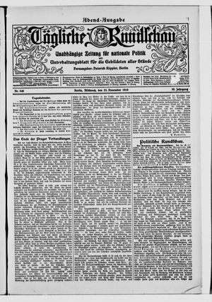 Tägliche Rundschau vom 23.11.1910