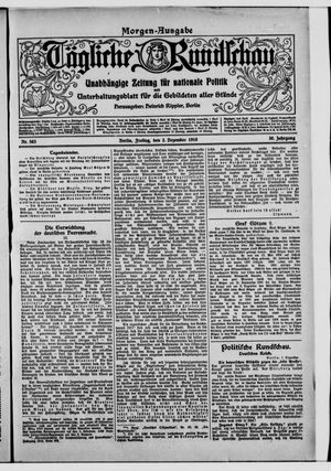 Tägliche Rundschau vom 02.12.1910