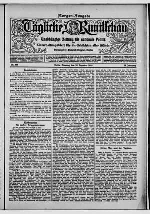 Tägliche Rundschau vom 20.12.1910