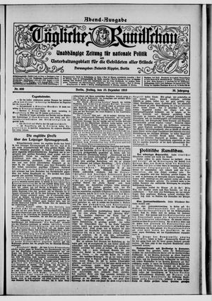 Tägliche Rundschau vom 23.12.1910