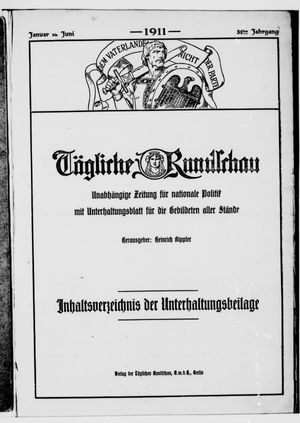 Tägliche Rundschau on Jan 2, 1911