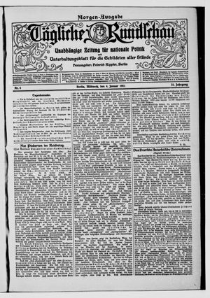 Tägliche Rundschau on Jan 4, 1911