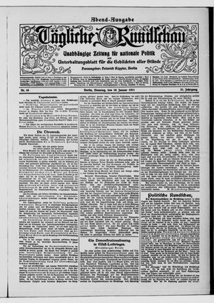 Tägliche Rundschau vom 10.01.1911