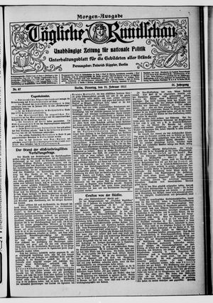 Tägliche Rundschau vom 21.02.1911
