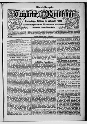 Tägliche Rundschau vom 01.03.1911