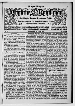 Tägliche Rundschau vom 05.03.1911