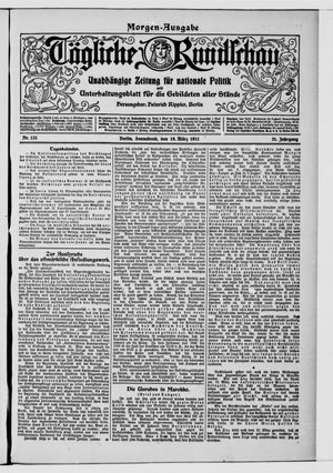 Tägliche Rundschau vom 18.03.1911