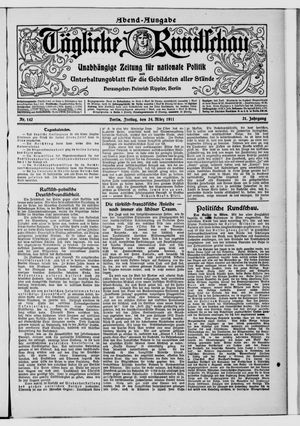 Tägliche Rundschau on Mar 24, 1911