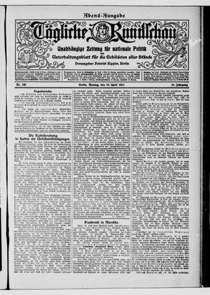 Tägliche Rundschau vom 24.04.1911