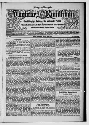 Tägliche Rundschau vom 02.05.1911