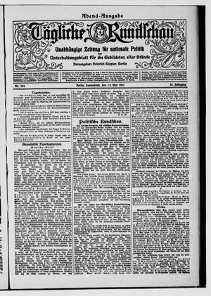 Tägliche Rundschau on May 13, 1911