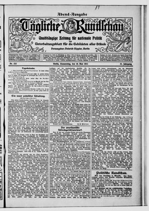 Tägliche Rundschau on May 18, 1911