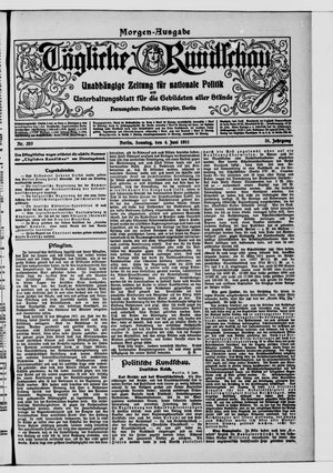 Tägliche Rundschau vom 04.06.1911