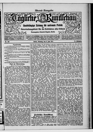 Tägliche Rundschau on Jun 6, 1911