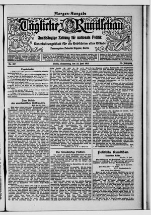 Tägliche Rundschau vom 22.06.1911