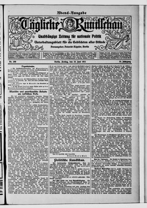 Tägliche Rundschau vom 23.06.1911