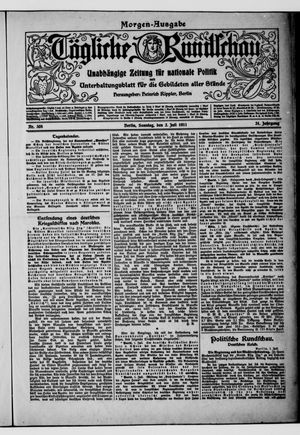 Tägliche Rundschau vom 02.07.1911