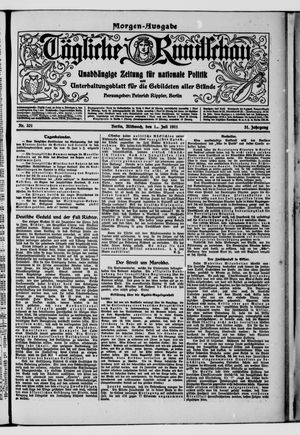 Tägliche Rundschau vom 12.07.1911