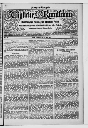 Tägliche Rundschau vom 18.07.1911