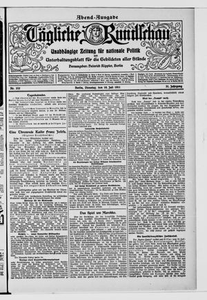 Tägliche Rundschau vom 18.07.1911