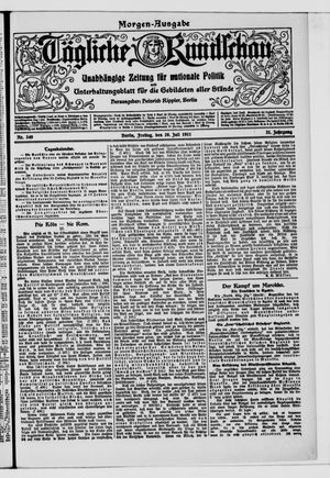 Tägliche Rundschau vom 28.07.1911