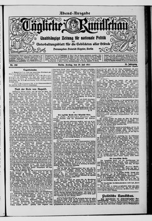 Tägliche Rundschau vom 28.07.1911