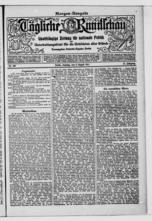 Tägliche Rundschau vom 06.08.1911