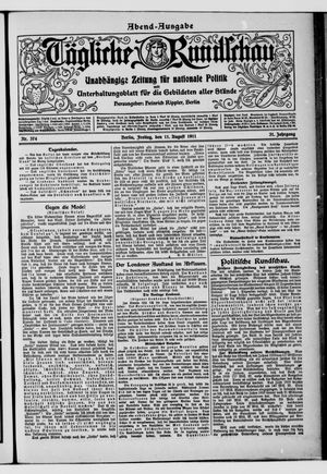 Tägliche Rundschau vom 11.08.1911
