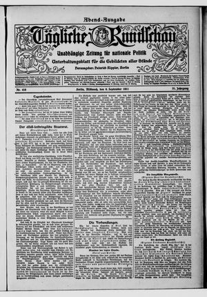 Tägliche Rundschau on Sep 6, 1911