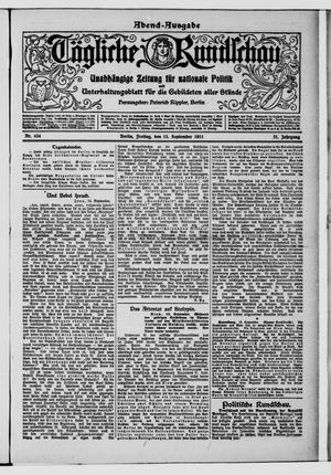 Tägliche Rundschau on Sep 15, 1911