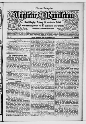 Tägliche Rundschau vom 30.09.1911