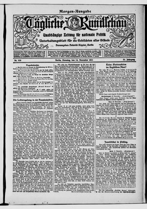 Tägliche Rundschau vom 14.11.1911