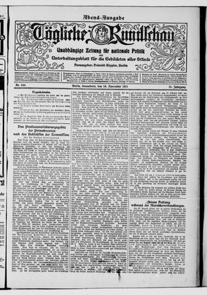 Tägliche Rundschau vom 18.11.1911