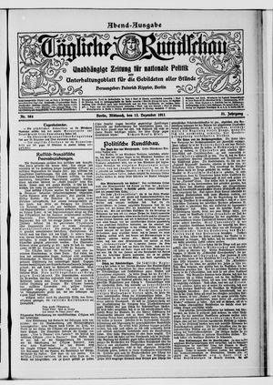 Tägliche Rundschau vom 13.12.1911