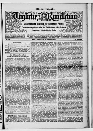Tägliche Rundschau on Dec 20, 1911