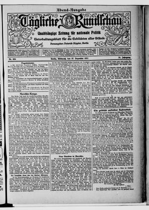 Tägliche Rundschau on Dec 27, 1911