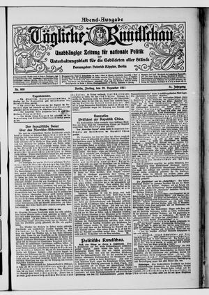 Tägliche Rundschau vom 29.12.1911