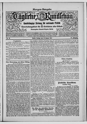 Tägliche Rundschau vom 19.01.1912