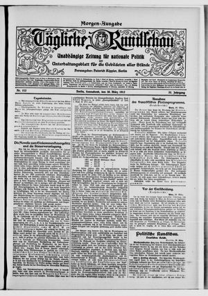 Tägliche Rundschau vom 30.03.1912