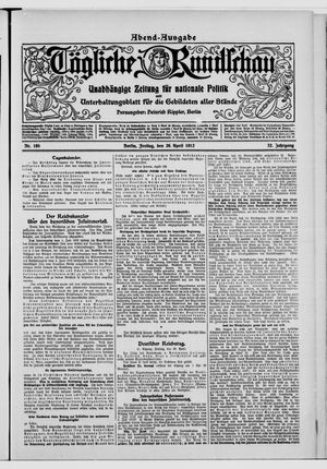 Tägliche Rundschau on Apr 26, 1912