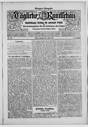Tägliche Rundschau vom 05.05.1912