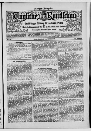 Tägliche Rundschau vom 18.05.1912