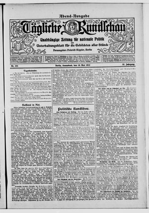 Tägliche Rundschau vom 18.05.1912